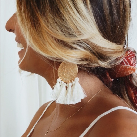 The Wanderlust Bazaar Jewelry - •LAST ONE//Portugal Tassel Earrings•